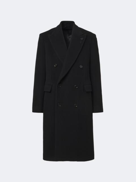 LARDINI Double-breasted virgin wool coat