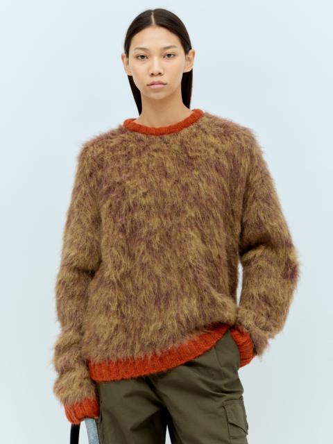 BRAIN DEAD Marled Alpaca Crewneck Sweater