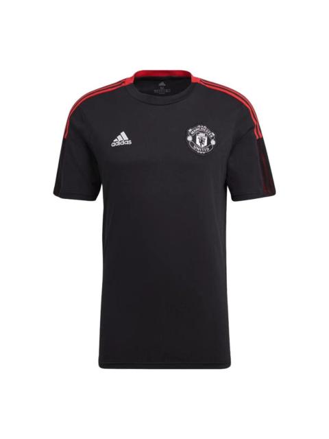 adidas MUFC TR GR3821 T-Shirt 'Black White' GR3821