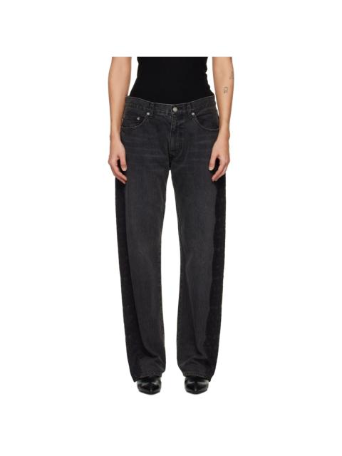UNDERCOVER Black Lace Jeans