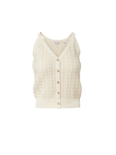 VERONICA BEARD LEONORA POINTELLE TANK TOP
