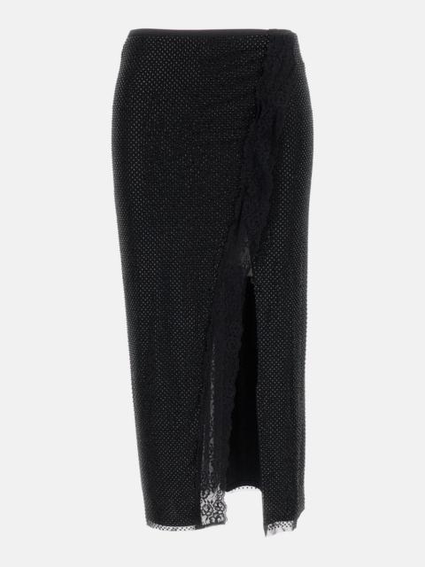 self-portrait Mini dress with crystal trims