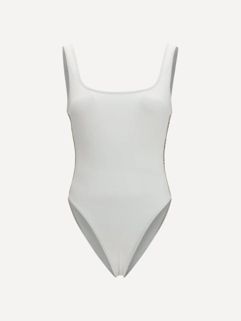 Burberry One-piece Swimsuit with Check trim