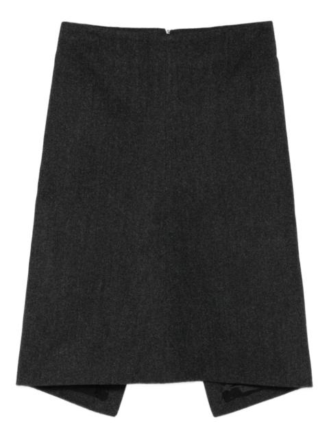 TOTEME twill suit midi skirt