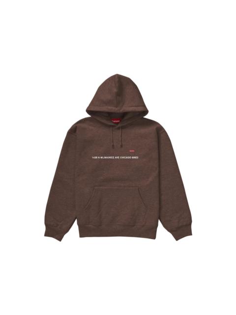 Supreme Supreme Small Box Hooded Sweatshirt (Chicago Shop) Dark Brown