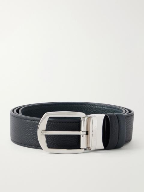 Serapian 2.5 cm Leather Belt Black