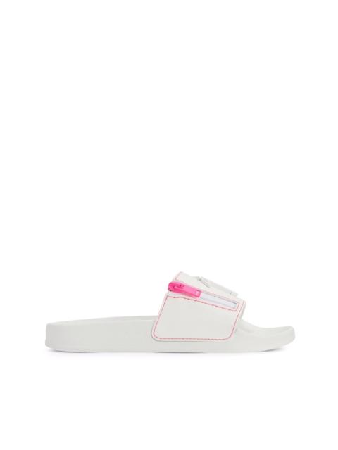 Giuseppe Zanotti Brett logo zip slides