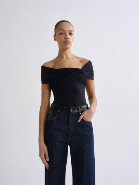 AGOLDE STAM BODYSUIT IN NAVY