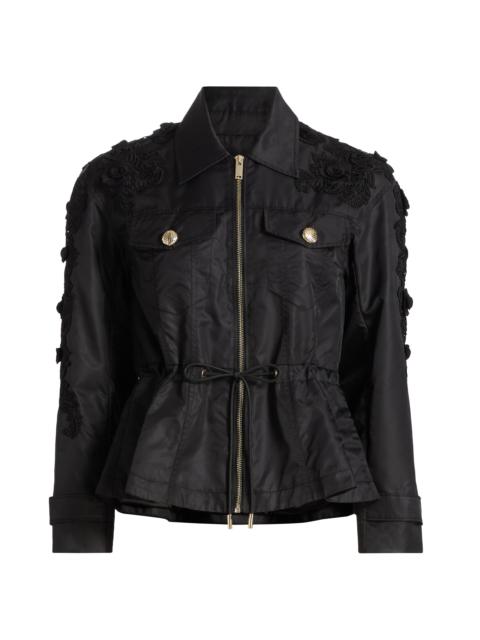 GENERATION LOVE Women's Janice Lace-Appliquéd Utility Jacket - Black