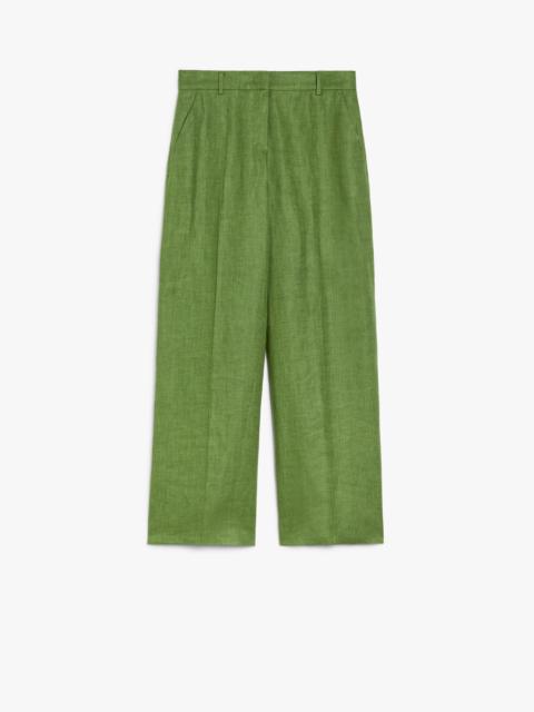 WEEKEND Max Mara MALIZIA Linen canvas trousers
