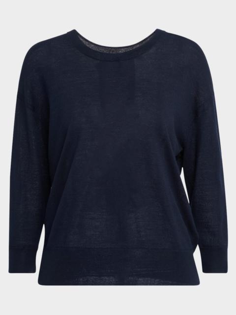 DOROTHEE SCHUMACHER Refined Essentials Cutout Bow-Back Pullover