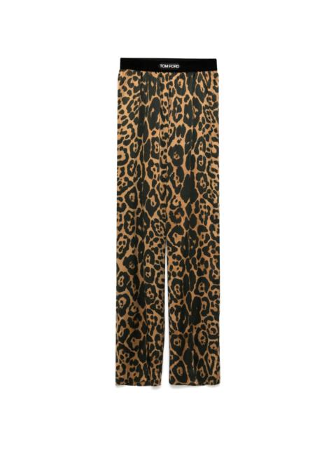 TOM FORD Silk Leopard Pants