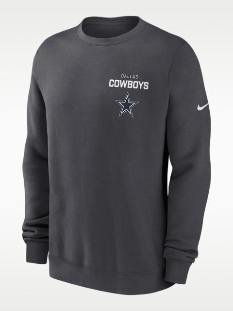 Nike Dallas Cowboys Draw Block Club Men's Nike NFL Pullover Crew
