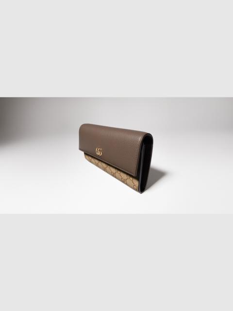 GUCCI Bi-color GG Marmont continental wallet