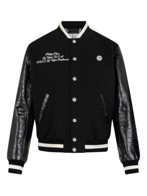 PHILIPP PLEIN black bomber jacket