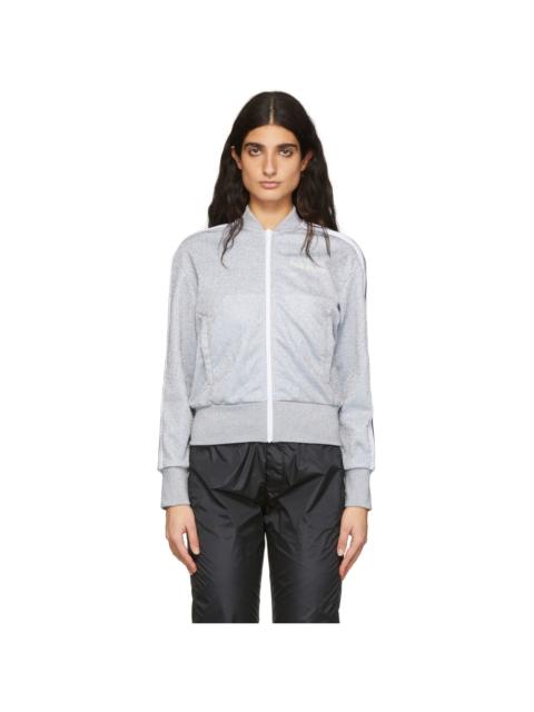 Palm Angels Grey Polyester Track Jacket