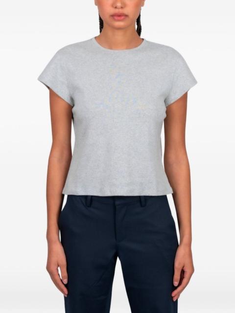 gimaguas Manna ruffled grey top