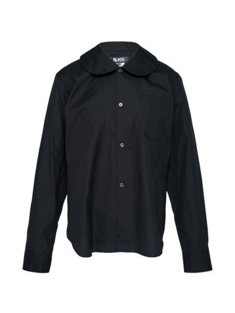 BLACK COMME des GARÇONS Peter Pan collar long-sleeve shirt