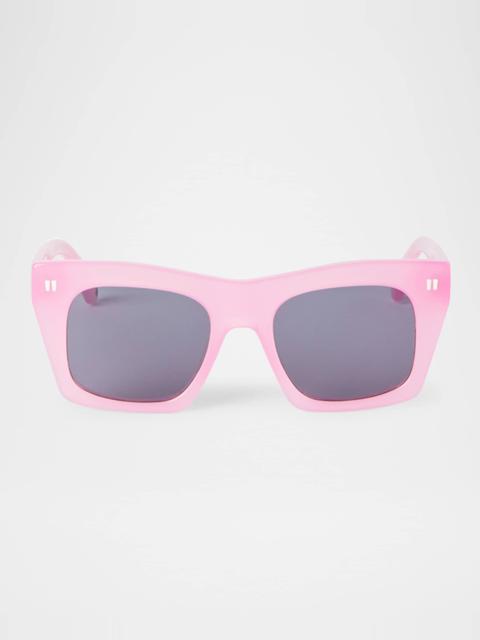 Off-White Selma Logo Square Sunglasses