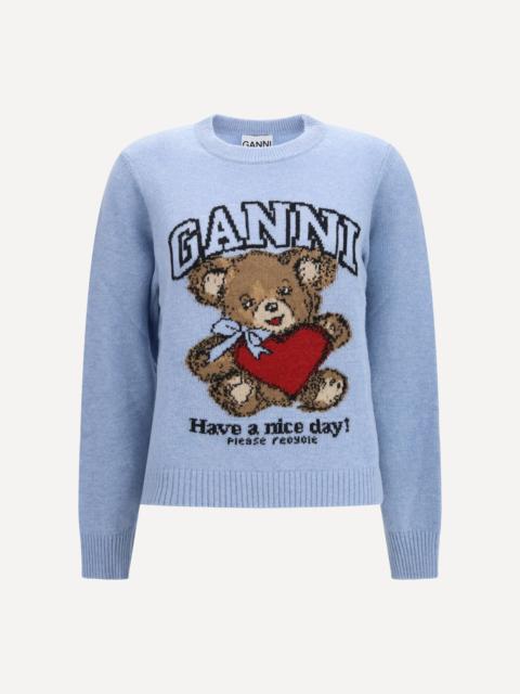 GANNI Wool graphic Sweater