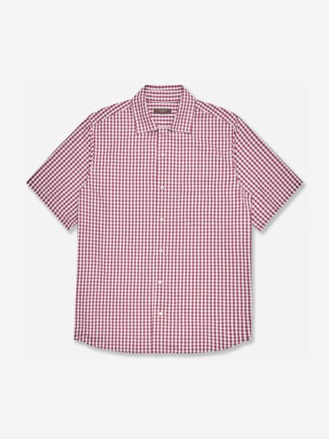 SLOWEAR Patterned cotton overshirt