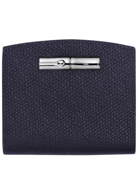 Roseau Wallet Bilberry - Leather