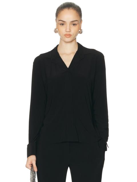 NORMA KAMALI Collar Stand Top