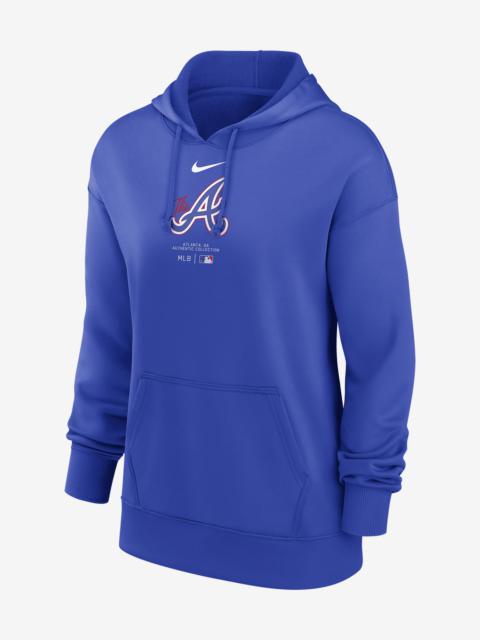 Atlanta Braves Authentic Collection City Connect Practice Nike Women's Dri-FIT MLB Pullover Hoodie