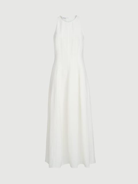 Brunello Cucinelli Viscose and linen fluid twill dress