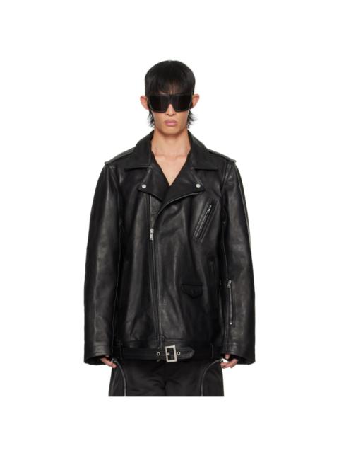 Rick Owens DRKSHDW Black Jumbo Luke Stooges Leather Jacket