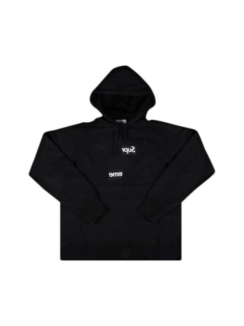 Supreme Supreme Micro Logo Hooded Sweatshirt 'Black' | REVERSIBLE