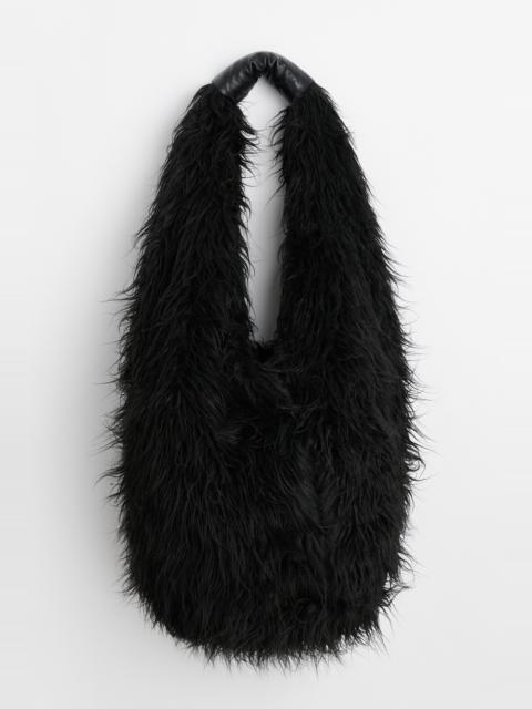 Our Legacy Drip Bag Black Fake Fur