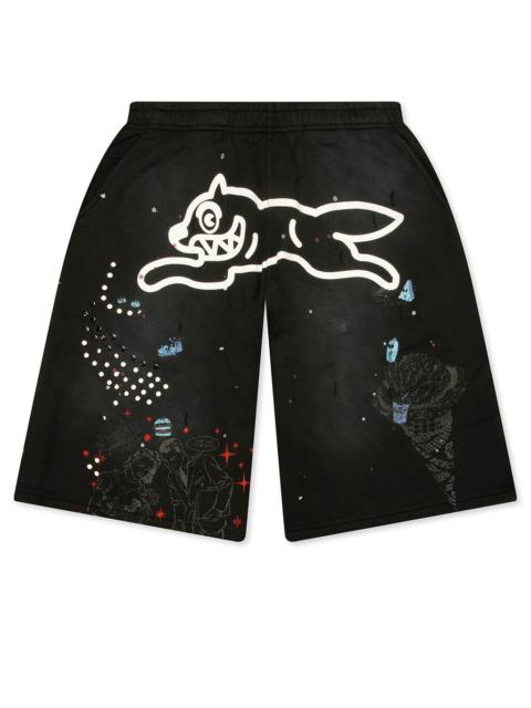 ICECREAM MILK SHAKE TERRY SHORTS - JET SET