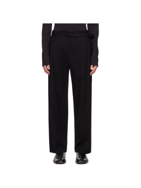Lemaire Black Belted Easy Trousers