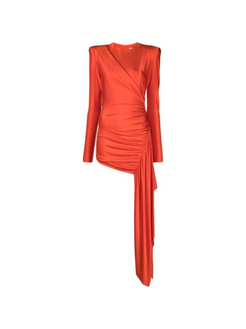 ALEXANDRE VAUTHIER long-sleeve draped minidress