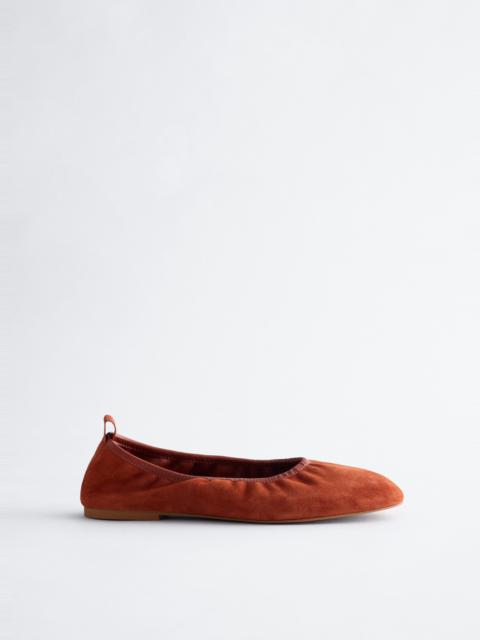 & Other Stories Suede Ballet Flats