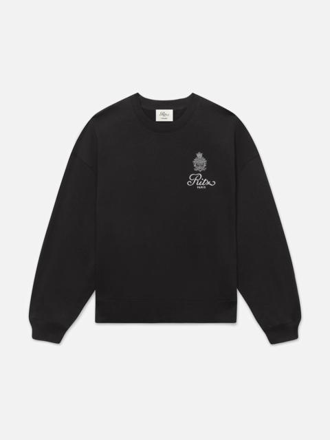 FRAME Ritz Unisex Late Check Out Crewneck in Black