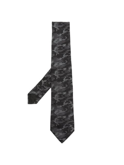 Givenchy abstract-pattern print silk tie