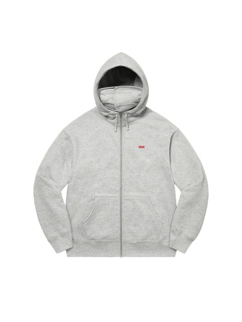 Supreme Supreme Small Box Facemask Zip Up Hooded Sweatshirt 'Heather Grey'