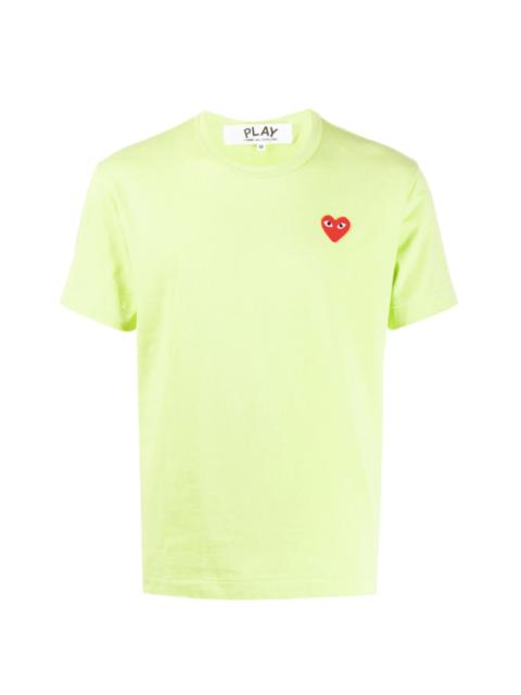 Comme des Garçons PLAY MENS SHORT SLEEVE TEE RED HEART - GREEN