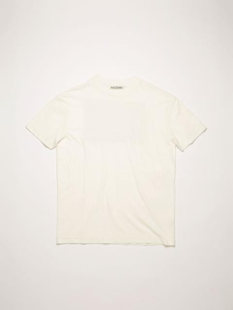 Reverse-label t-shirt optic white