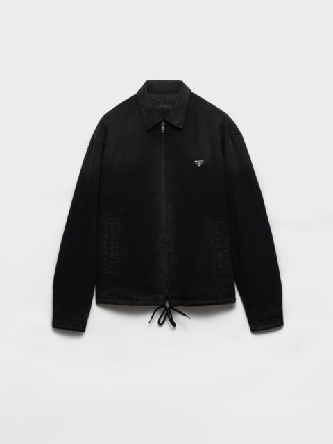 Prada Padded black denim blouson jacket