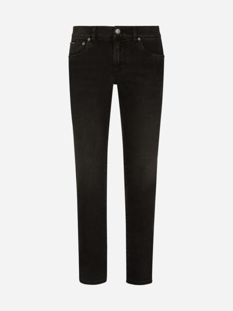 Dolce & Gabbana Gray wash skinny stretch jeans