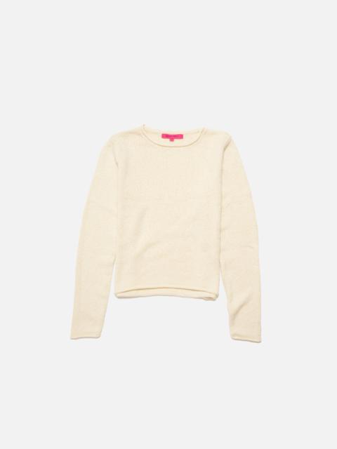 The Elder Statesman WOMEN'S SOLID ROLL CREW