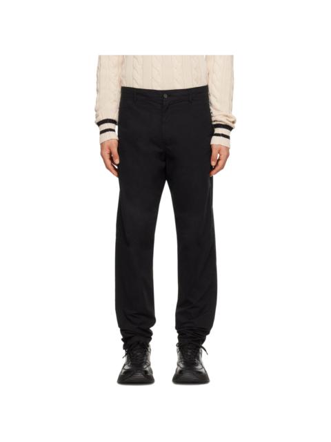 Black Zip-Fly Trousers