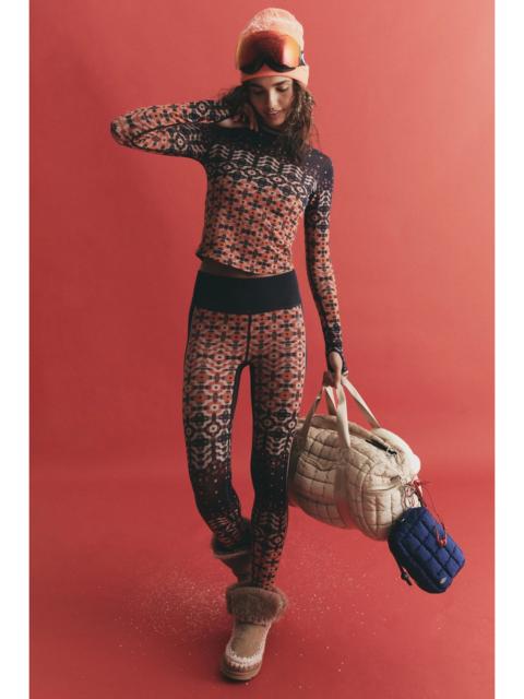 FREE PEOPLE Myoko Jacquard Base Leggings