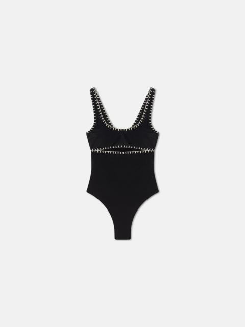 Nanushka Crocheted Cut-Out Swimsuit