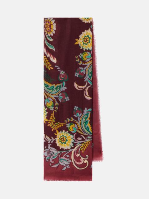 Etro Printed cashmere scarf