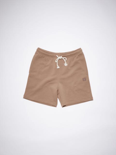 Acne Studios Fleece sweat shorts - Cardinal brown