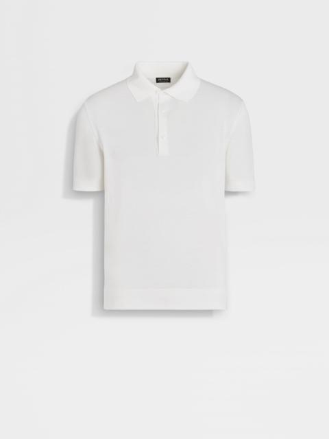 WHITE PREMIUM COTTON POLO SHIRT